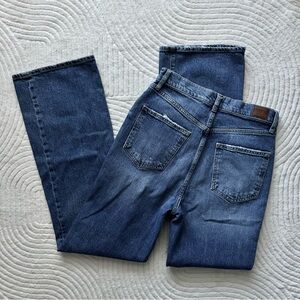 BDG Dark Blue High Rise Flare Jeans